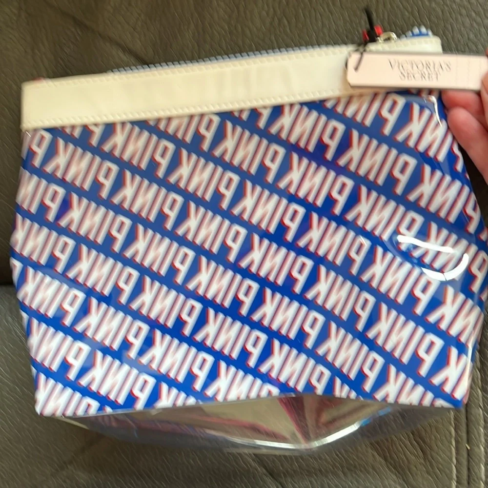 PINK Victoria's Secret Transparent Wristlet Bag